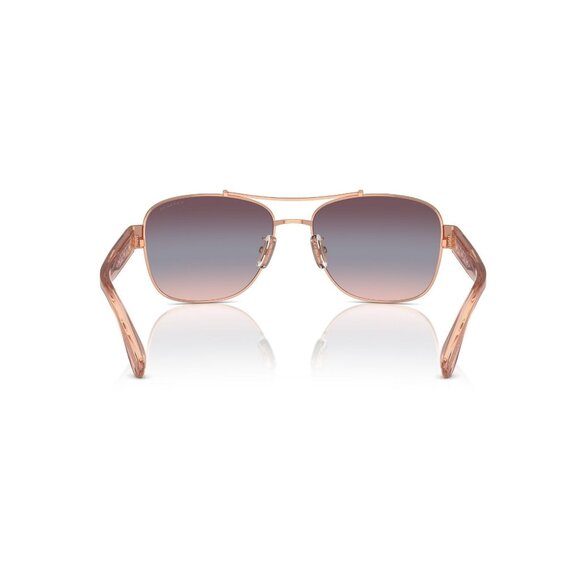 New COACH CR617 Pink Aviator HC7161 9331/0J Sunglasses Women - Picture 5 of 6